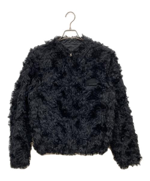 PRADA（プラダ）PRADA (プラダ) 07AW モヘアジップアップブルゾン ブラック サイズ:46の古着・服飾アイテム