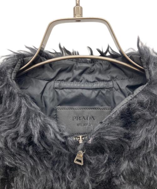 PRADA（プラダ）PRADA (プラダ) 07AW モヘアジップアップブルゾン ブラック サイズ:46の古着・服飾アイテム