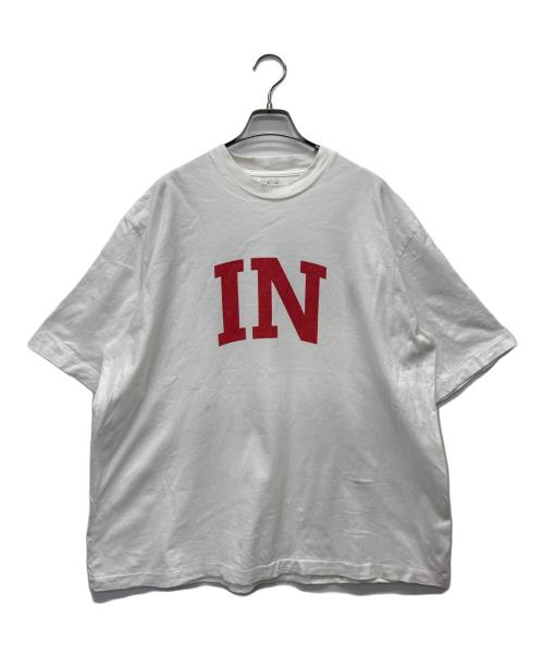 BLURHMS（ブラームス）blurhms (ブラームス) 24SS IN and OUT Print Tee WIDE ホワイト サイズ:3の古着・服飾アイテム