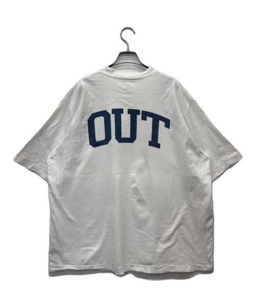 BLURHMS（ブラームス）blurhms (ブラームス) 24SS IN and OUT Print Tee WIDE ホワイト サイズ:3の古着・服飾アイテム