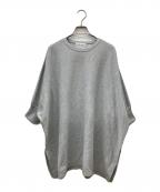BEARDSLEYビアズリー）の古着「パフ袖ビッグニット」｜グレー