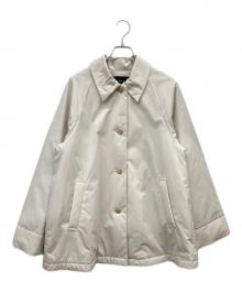 INDIVI（インディヴィ）の古着「ライトパフステンカラーコート」｜ベージュ