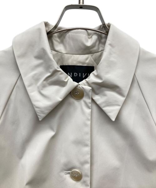 INDIVI（インディヴィ）INDIVI (インディヴィ) ライトパフステンカラーコート ベージュ サイズ:40の古着・服飾アイテム