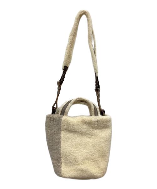 genten（ゲンテン）genten (ゲンテン) パーチェ 2WAYバッグ アイボリー×グレーの古着・服飾アイテム