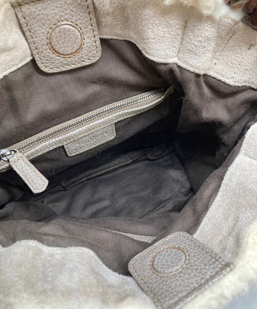 genten（ゲンテン）genten (ゲンテン) パーチェ 2WAYバッグ アイボリー×グレーの古着・服飾アイテム