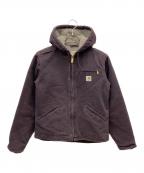 CarHarttカーハート）の古着「Sandstone Sherpa-Lined Sierra Jacket」｜パープル