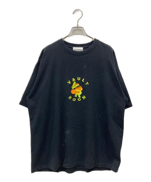VAULTROOM（ボルトルーム）VAULTROOM (ボルトルーム) 刺繍デザインTシャツ ブラック サイズ:Lの古着・服飾アイテム