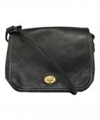 SLOW&COスロウアンドコー）の古着「flapwidth shoulder bag」｜ブラック