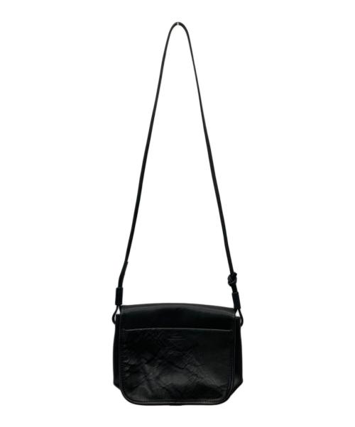 SLOW&CO（スロウアンドコー）SLOW&CO (スロウアンドコー) flapwidth shoulder bag ブラックの古着・服飾アイテム