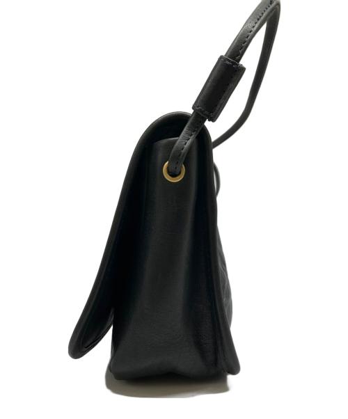 SLOW&CO（スロウアンドコー）SLOW&CO (スロウアンドコー) flapwidth shoulder bag ブラックの古着・服飾アイテム