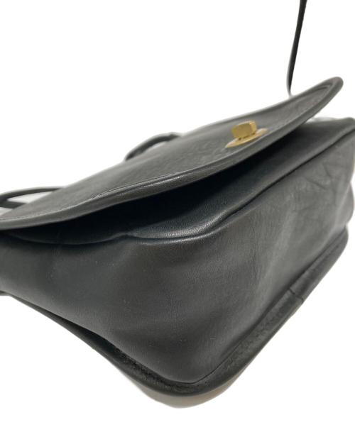 SLOW&CO（スロウアンドコー）SLOW&CO (スロウアンドコー) flapwidth shoulder bag ブラックの古着・服飾アイテム