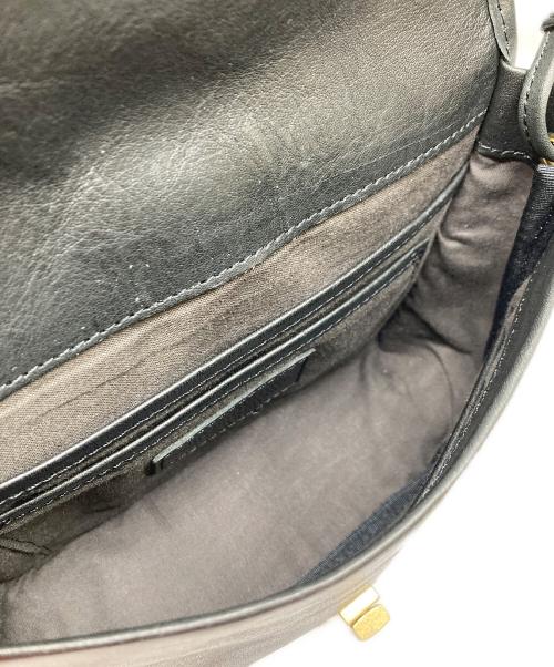 SLOW&CO（スロウアンドコー）SLOW&CO (スロウアンドコー) flapwidth shoulder bag ブラックの古着・服飾アイテム