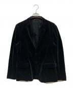 Paul Smith COLLECTIONポールスミス コレクション）の古着「ベロアテーラードジャケット」｜ブラック