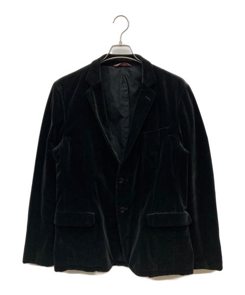 Paul Smith COLLECTION（ポールスミス コレクション）Paul Smith COLLECTION (ポールスミス コレクション) ベロアテーラードジャケット ブラック サイズ:XLの古着・服飾アイテム
