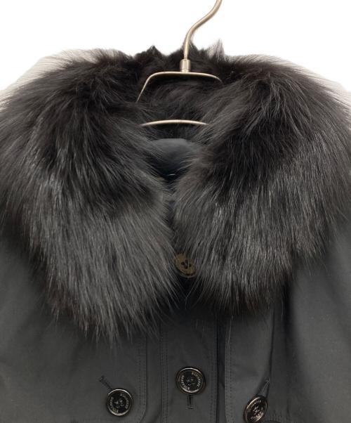 BURBERRY LONDON（バーバリーロンドン）BURBERRY LONDON (バーバリーロンドン) 5WAYダウンライナー フォックスファー シングルトレンチコート ブラック サイズ:40の古着・服飾アイテム