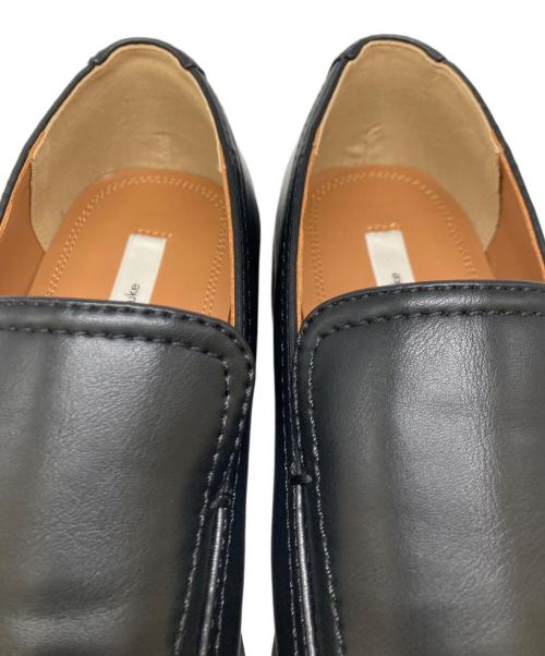 anuke（アンヌーク）anuke (アンヌーク) 25AW Ecoleather Loafers ブラック サイズ:37の古着・服飾アイテム