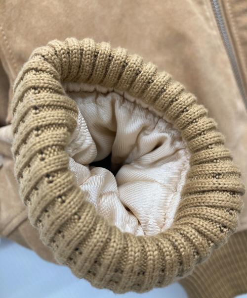 SEE BY CHLOE（シーバイクロエ）SEE BY CHLOE (シーバイクロエ) カウスウェードブルゾン ベージュ サイズ:34の古着・服飾アイテム