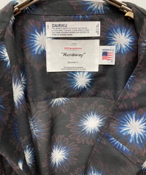 DAIRIKU（ダイリク）DAIRIKU (ダイリク) 23SS Flower Aloha Shirt ネイビー サイズ:Lの古着・服飾アイテム