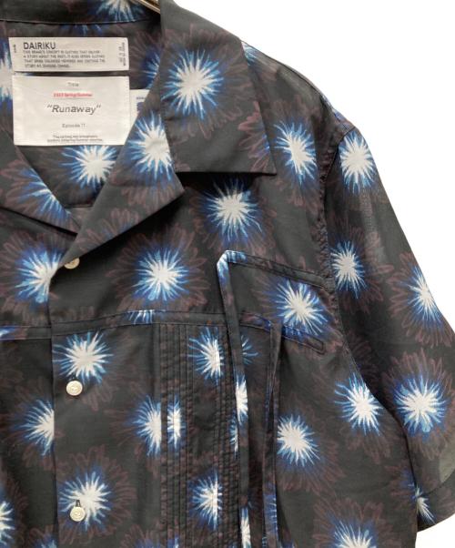 DAIRIKU（ダイリク）DAIRIKU (ダイリク) 23SS Flower Aloha Shirt ネイビー サイズ:Lの古着・服飾アイテム