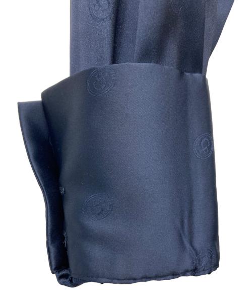 CELFORD（セルフォード）CELFORD (セルフォード) ロゴプリント モノグラム サテンワンピース ネイビー サイズ:36 未使用品の古着・服飾アイテム