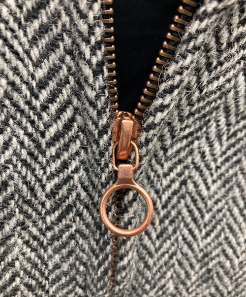 FRED PERRY（フレッドペリー）FRED PERRY (フレッドペリー) Harris Tweed ハリントンジャケット グレー サイズ:36の古着・服飾アイテム