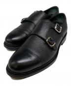 Jalan Sriwijaya×BEAMS Lightsジャランスリウァヤ×ビームスライト）の古着「EDWARD ダブルモンクストラップシューズ」｜ブラック