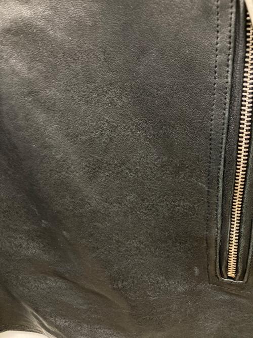 DIESEL（ディーゼル）DIESEL (ディーゼル) L-KORN ラムレザージャケット ブラック サイズ:XLの古着・服飾アイテム