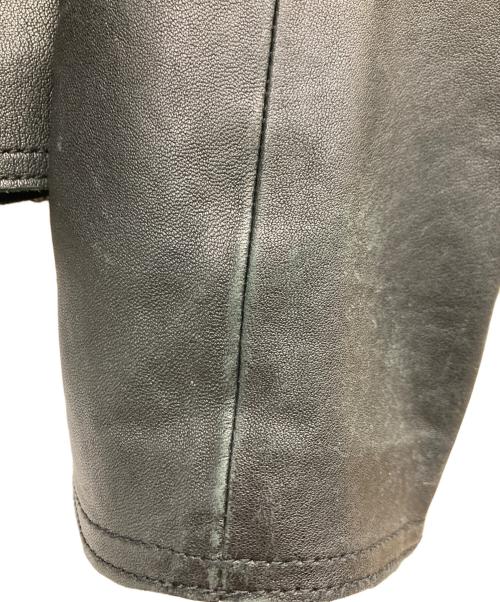 DIESEL（ディーゼル）DIESEL (ディーゼル) L-KORN ラムレザージャケット ブラック サイズ:XLの古着・服飾アイテム