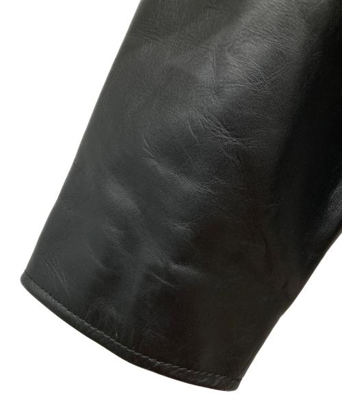 Liugoo Leathers（リューグーレザーズ）Liugoo Leathers (リューグーレザーズ) カウレザージャケット ブラック サイズ:3Lの古着・服飾アイテム