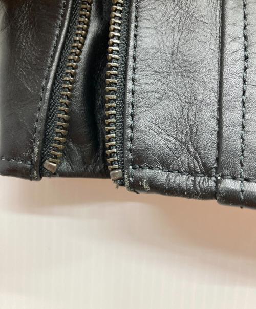 Liugoo Leathers（リューグーレザーズ）Liugoo Leathers (リューグーレザーズ) カウレザージャケット ブラック サイズ:3Lの古着・服飾アイテム