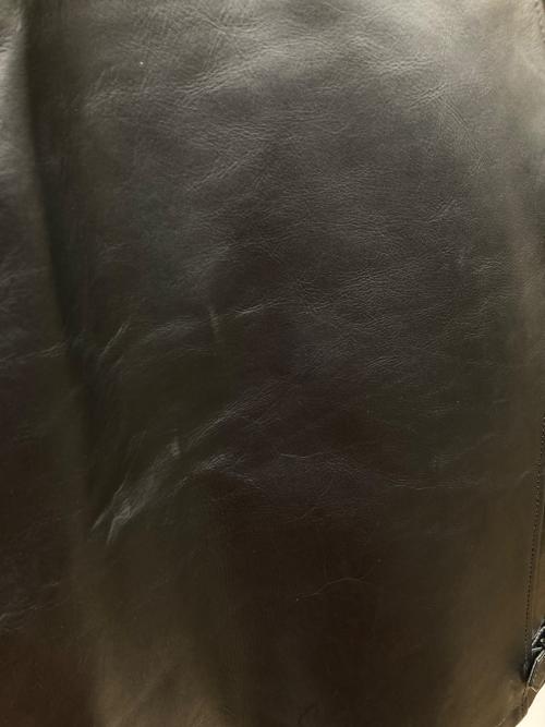 Liugoo Leathers（リューグーレザーズ）Liugoo Leathers (リューグーレザーズ) カウレザージャケット ブラック サイズ:3Lの古着・服飾アイテム