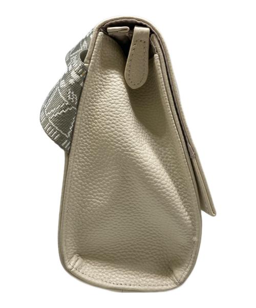 ear PAPILLONNER（イアパピヨネ）ear PAPILLONNER (イアパピヨネ) ワイドテープショルダーバッグ ベージュの古着・服飾アイテム