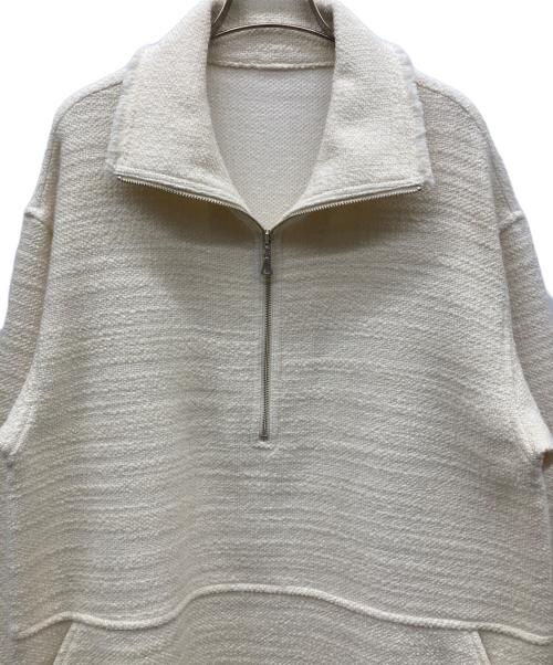 Plage（プラージュ）Plage (プラージュ) TWEEDhalfzipプルオーバー ホワイト サイズ:36の古着・服飾アイテム