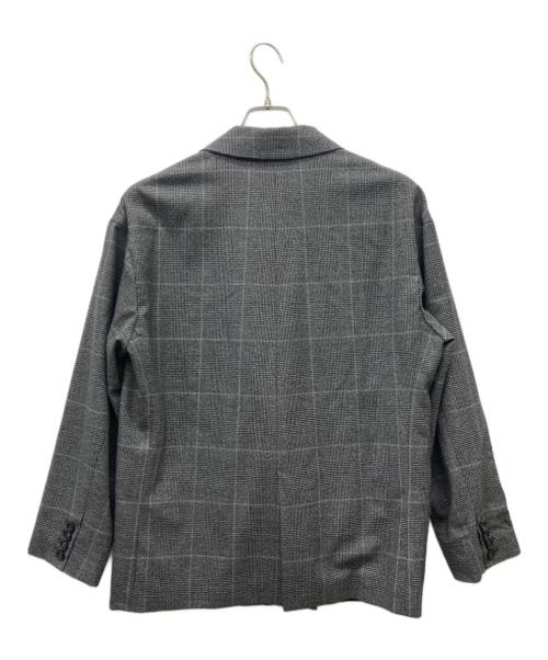 Col Pierrot（コルピエロ）Col Pierrot (コルピエロ) ESTNATION (エストネーション) チェックダブルブレストジャケット グレー サイズ:FREEの古着・服飾アイテム