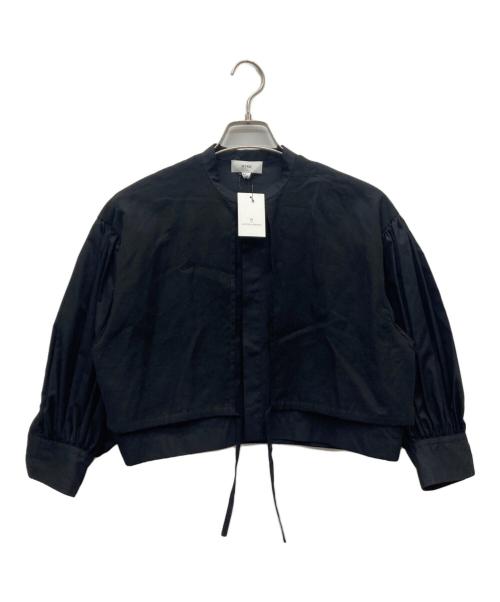 HYKE（ハイク）HYKE (ハイク) 25SS COTTON BALLOON SLEEVE BLOUSE ブラック サイズ:2 未使用品の古着・服飾アイテム