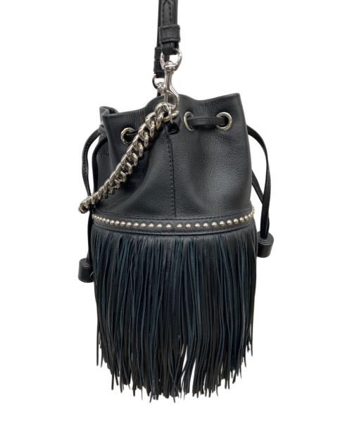 J&M DAVIDSON（ジェイ＆エム デヴィッドソン）J&M DAVIDSON (ジェイ＆エム デヴィッドソン) フリンジカーニバルミニ2WAYバッグ ブラックの古着・服飾アイテム