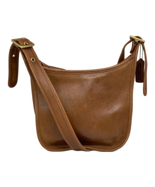 COACH（コーチ）COACH (コーチ) マシュー レザーショルダーバッグ ブラウンの古着・服飾アイテム