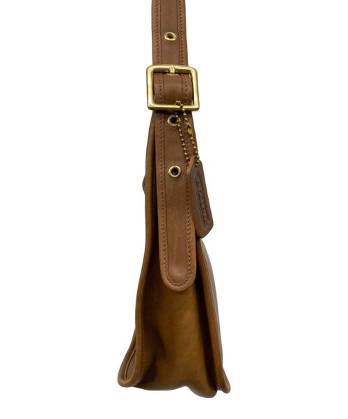 COACH（コーチ）COACH (コーチ) マシュー レザーショルダーバッグ ブラウンの古着・服飾アイテム