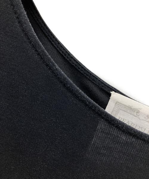 BEARDSLEY（ビアズリー）BEARDSLEY (ビアズリー) 重ね風ストライプ カットソー ブラック×ホワイト サイズ:SIZE Freeの古着・服飾アイテム