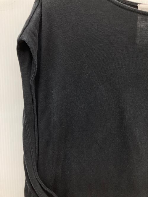 BEARDSLEY（ビアズリー）BEARDSLEY (ビアズリー) 重ね風ストライプ カットソー ブラック×ホワイト サイズ:SIZE Freeの古着・服飾アイテム