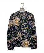 45Rフォーティファイブ・アール）の古着「リネンKNITフラワーCARDIGAN」｜マルチカラー