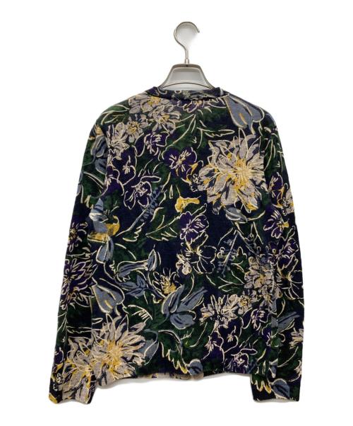 45R（フォーティファイブ・アール）45R (フォーティファイブ・アール) リネンKNITフラワーCARDIGAN マルチカラー サイズ:3の古着・服飾アイテム