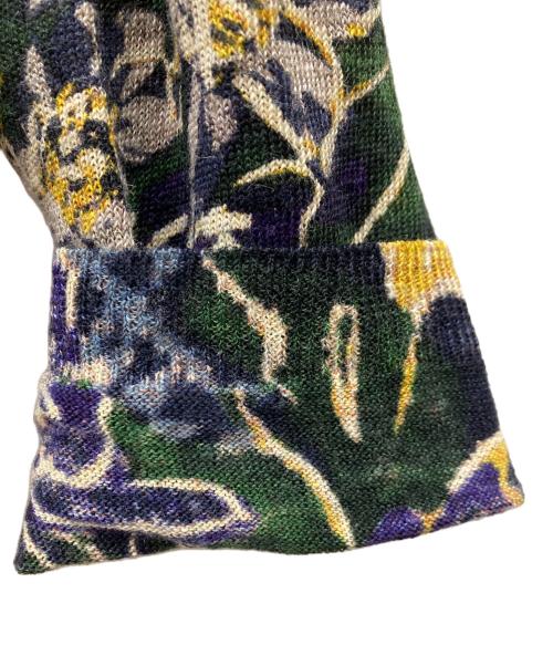 45R（フォーティファイブ・アール）45R (フォーティファイブ・アール) リネンKNITフラワーCARDIGAN マルチカラー サイズ:3の古着・服飾アイテム