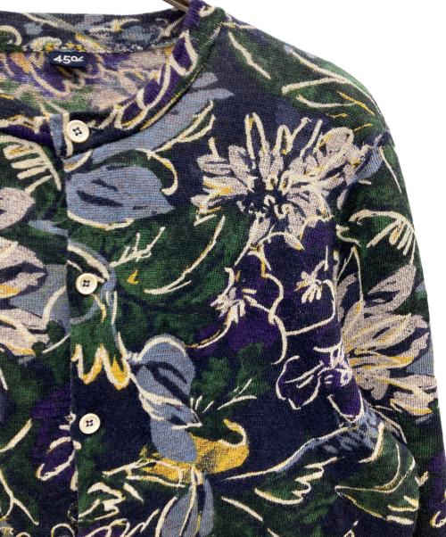 45R（フォーティファイブ・アール）45R (フォーティファイブ・アール) リネンKNITフラワーCARDIGAN マルチカラー サイズ:3の古着・服飾アイテム