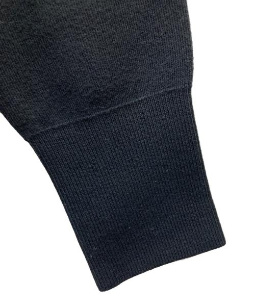 CABAN（キャバン）CABaN (キャバン) コットンカシミヤ クルーネックカーディガン ブラック×アイボリー サイズ:FREEの古着・服飾アイテム