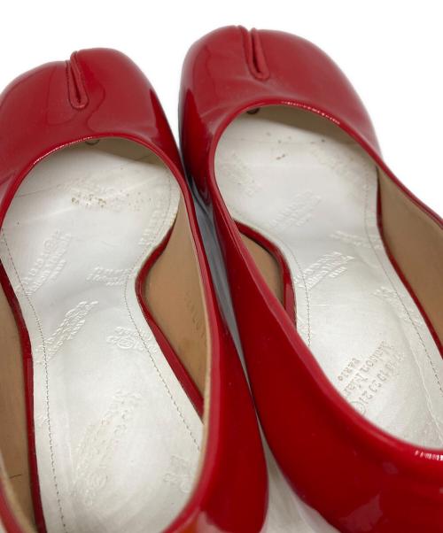 Maison Margiela 22（メゾンマルジェラ）Maison Margiela 22 (メゾンマルジェラ) 足袋エナメルヒールパンプス レッド サイズ:36の古着・服飾アイテム