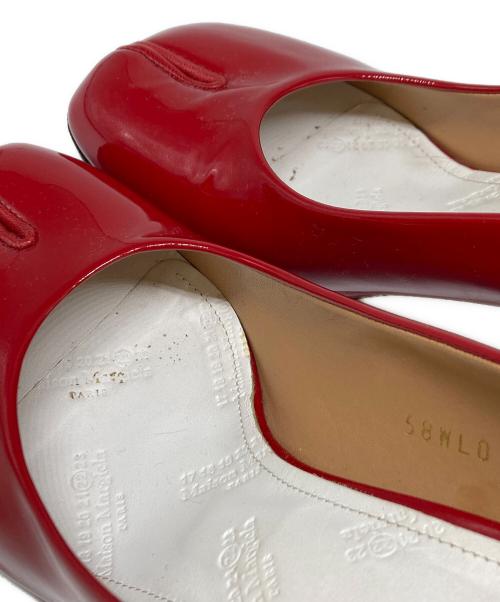 Maison Margiela 22（メゾンマルジェラ）Maison Margiela 22 (メゾンマルジェラ) 足袋エナメルヒールパンプス レッド サイズ:36の古着・服飾アイテム