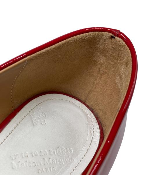 Maison Margiela 22（メゾンマルジェラ）Maison Margiela 22 (メゾンマルジェラ) 足袋エナメルヒールパンプス レッド サイズ:36の古着・服飾アイテム