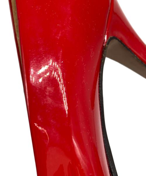 Maison Margiela 22（メゾンマルジェラ）Maison Margiela 22 (メゾンマルジェラ) 足袋エナメルヒールパンプス レッド サイズ:36の古着・服飾アイテム