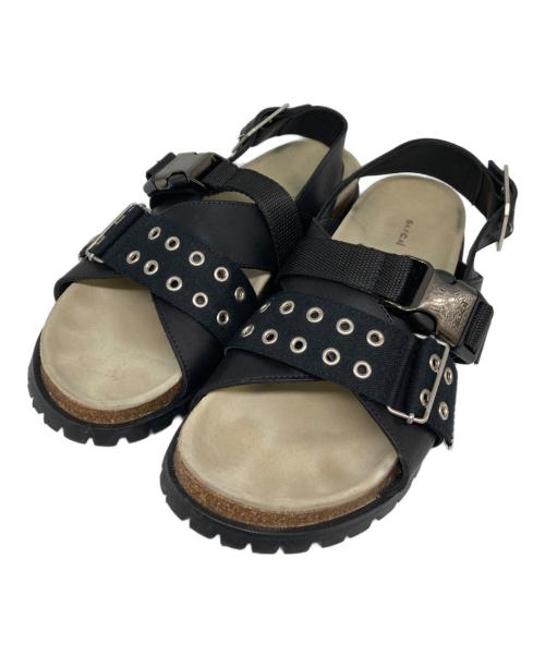 sacai（サカイ）sacai (サカイ) A.P.C. (アーペーセー) Jules sandals ブラック サイズ:43の古着・服飾アイテム